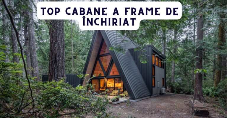 Cabana A-Frame de închiriat în România [Unde Te Cazezi]
