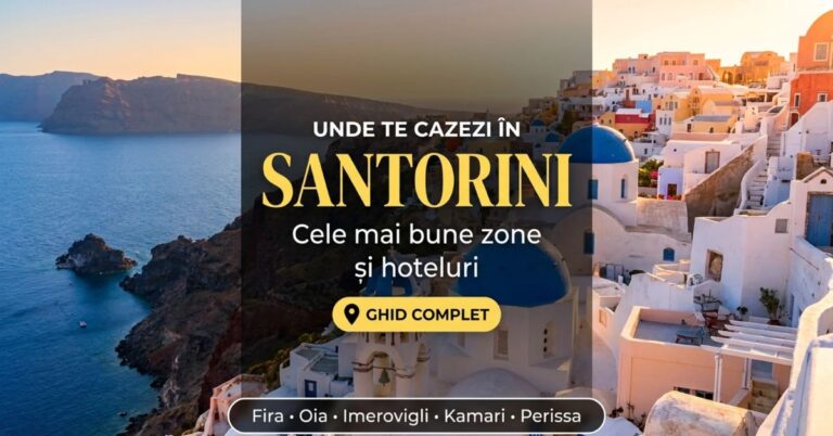 unde te cazezi in santorini