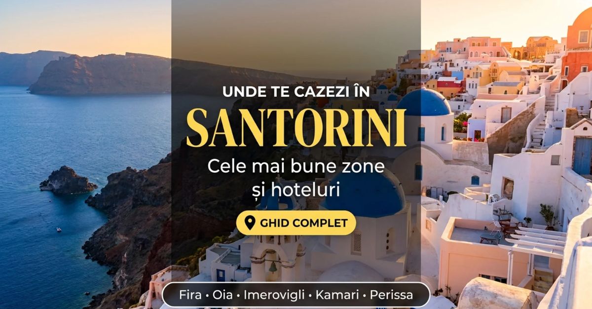 unde te cazezi in santorini
